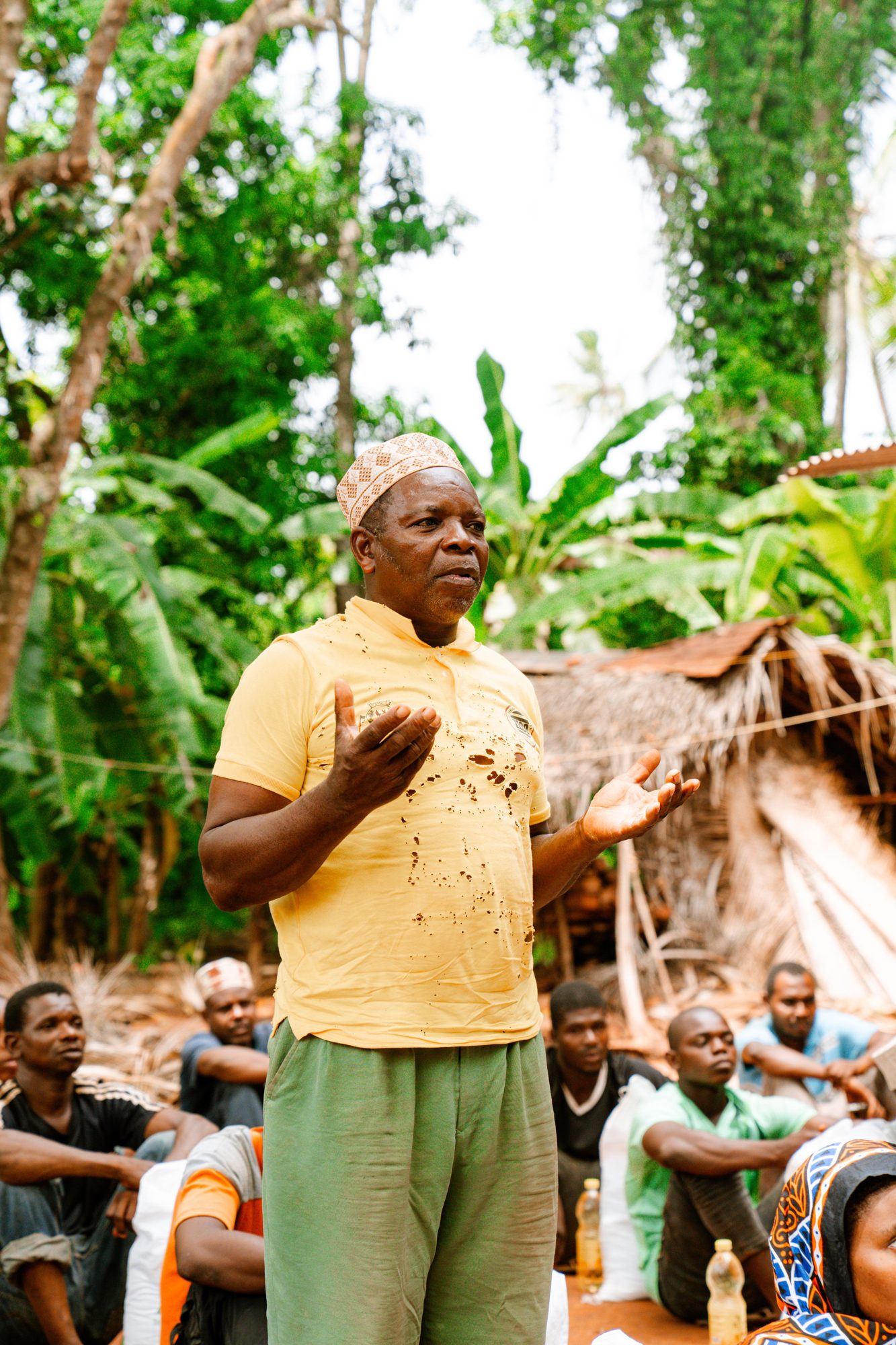 Navarus personnel engaging with local leadership in the field